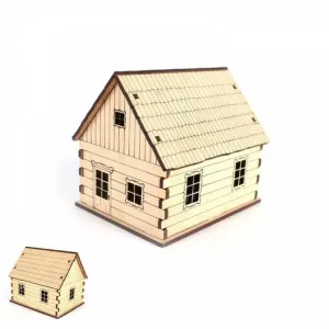 Kinekus Dekorácia domček 7x9x8 cm drevo #8002279