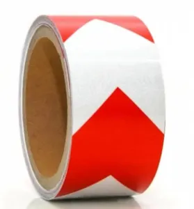 Kinekus Páska samolepiaca reflexná červeno-biela 50mm/5m