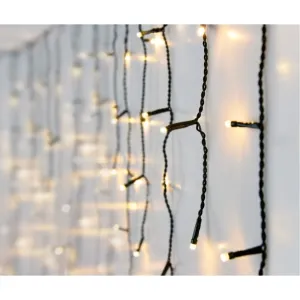 Kinekus Svetlo vianočné cencúle 180 LED teplé biele, 6 m, s funkciami, vonkajšie/vnútorné