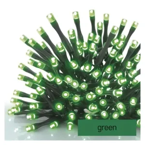 EMOS Štandard LED spojovacia vianočná reťaz, 10 m, vonkajšia aj vnútorná, zelená