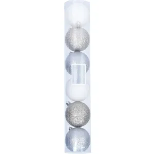 Kinekus Vianočná guľa, plastová, 6 cm, sada 6 ks, sparkle