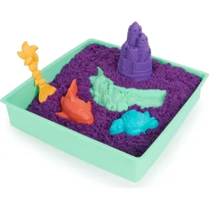 SPIN MASTER - Kinetic sand box tekutého piesku s podložkou fialový