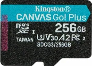 MicroSDXC karta KINGSTON 256GB Canvas Go Plus (bez adaptéra) #5340870