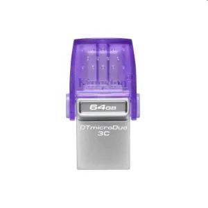 USB kľúč Kingston DataTraveler MicroDuo 3C, 64 GB, USB 3.2 (gen 1) s USB-C konektorom DTDUO3CG3/64GB