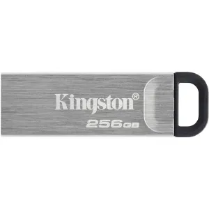 Kingston USB flash disk, USB 3.0, 256GB, DataTraveler(R) Kyson, strieborný, DTKN/256GB, USB A, s pútkom