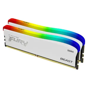 Kingston Pamäťová sada Fury Beast White DDR4 16 GB 3200 MHz CL16 2x8 GB RGB, biela KF432C16BWAK216