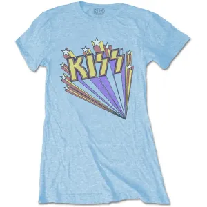 Kiss tričko Stars Modrá L