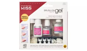 KISS Súprava na gélové nechty Brush-On Gél Nail Kit
