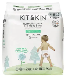 Kit & Kin Kit & Kin ekologickej plienkové nohavičky (pull-ups), veľkosť 6 (18 ks), 15 kg +