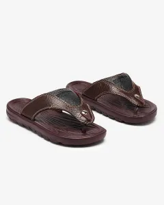 Hnedé pohodlné pánske sandále Madeni - Obuv