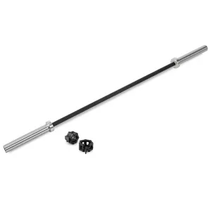 KLARFIT Klarbar, olympijská tyč, 220 cm, 20 kg, čierna/strieborná