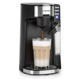 Klarstein Baristomat 2 v 1, plne automatický kávovar, káva, čaj, napeňovač mlieka, 6 programov #1423502