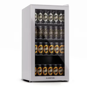 Klarstein Beersafe 74 Slim, chladnička, 74 litrov, 3 police, panoramatické sklenené dvere #8135503