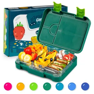 Klarstein junior Lunchbox, 6 priehradiek, 21,3 x 15 x 4,5 cm (Š x V x H), bez BPA #1427447