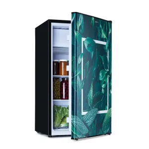 Klarstein CoolArt 79L, kombinovaná chladnička s mrazničkou, EEK E, mraziaci priestor 9 l, dizajnové dvere #9381167