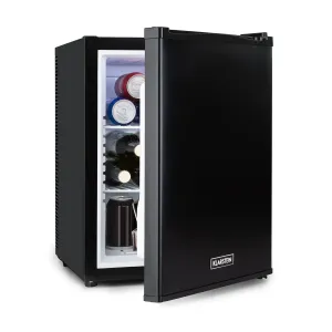 Klarstein Happy Hour 40, mini chladnička, 40 l, 5-15°C, tichá, 23dB, LED-svetlo, čierny