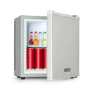 Klarstein Secret Cool, mini chladnička, minibar, 13 l, energet. trieda G, strieborná