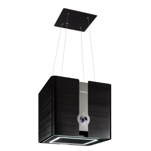 Klarstein Futurelight Smart, digestor, 42 cm, ostrovčekový, 420 m³/h, LED, nehrdzavejúca oceľ, čierny #1426341