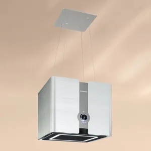 Klarstein Futurelight Smart, digestor, 42 cm, ostrovčekový, 420 m³/h, LED, nehrdzavejúca oceľ, čierny #1426342