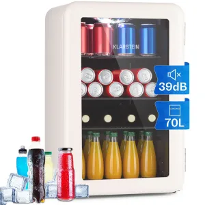 Klarstein PopLife 70, chladnička na nápoje, 0-10°C, retro dizajn, LED