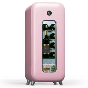 Klarstein Shirley 15 Uno, chladnička na víno, 15 fliaš, 5 - 20 °C, dotykové ovládanie, retro #8186710