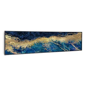 Klarstein Wonderwall Air Art Smart, infračervený ohrievač, 120 x 30 cm, 350 W, modrý mramor #1425732