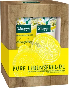 Kneipp Enjoy Life May Chang & Lemon darčeková kazeta sprchovací gél 200 ml + telové mlieko 200 ml pre ženy