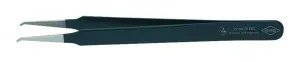 Knipex 92 08 78 Esd Tweezer, Anti-Magnetic, Bent/flat, Ss