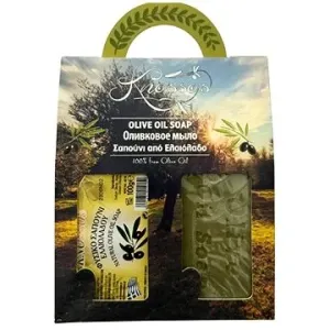 Knossos Darčeková súprava Olivové mydlo prírodné zelené 100 g, 2 ks