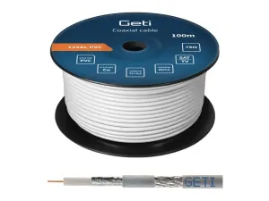 Koaxiálny kábel Geti 125AL PVC (100m cievka) #3747805