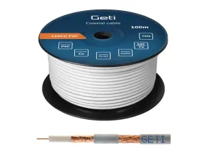 Koaxiálny kábel Geti 125CU PVC (100m cievka) #3747807