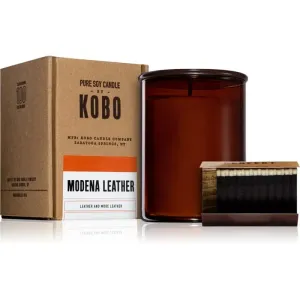 KOBO Woodblock Modena Leather vonná sviečka 425 g #879639