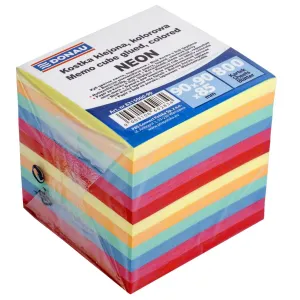 Blok kocka 9x9x9cm farebný, lepený
