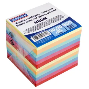 Blok kocka 9x9x9cm farebný nelepený, náplň