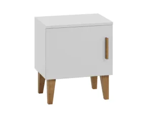 Benlemi Nočný stolík KUBI s úložným priestorom Zvoľte farbu: Biela