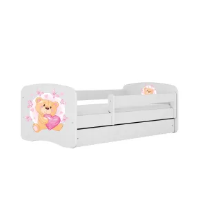 Detská posteľ Babydreams medvedík s motýlikmi biela
