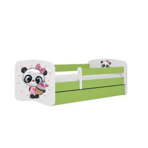 Detská posteľ Babydreams panda zelená