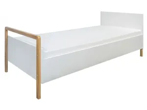 Benlemi Biela detská posteľ VICTOR s čelami Rozmer: 80x180 cm, Matrac: Bez matraca, Šuplík: Bez šuplíka