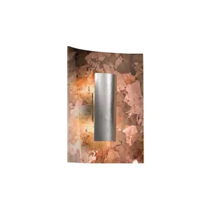 Nástenné svietidlo Aura jesenné tienidlo strieborné, výška 30 cm