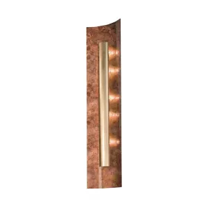 Nástenné svietidlo Aura jeseň Odtieň zlatý, výška 45 cm