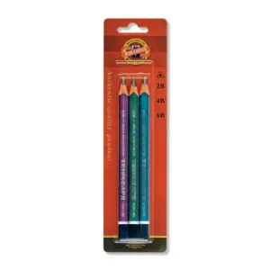 KOH-I-NOOR - Ceruzka grafitová 2B,4B,6B, sada  3 ks