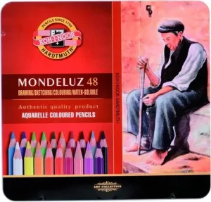 KOH-I-NOOR - Pastelky Mondeluz, akvarelové, sada 48 ks v plech. boxe