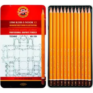 Sada grafitových ceruziek KOH-I-NOOR / 12 dielna (grafitové ceruzky KOH-I-NOOR)