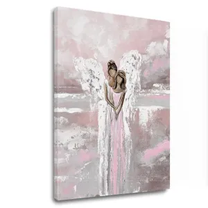 Anjelské obrazy na plátne Dotyk z neba (Kolekcia Nebeskí Strážcovia)