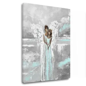 Anjelské obrazy na plátne Nebeské objatie (Kolekcia Nebeskí Strážcovia)