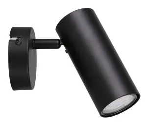 Čierne stropné/nástenné svietidlo Colly pre žiarovku 1x GU10 91-01658