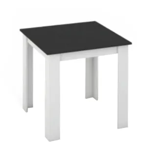 Jedálenský stôl 80x80 KRAZ Tempo Kondela Čierna / biela #5719982