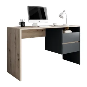 PC stôl so zásuvkami TULIO Tempo Kondela Grafit / dub artisan #3213226