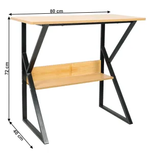 Pracovný stôl s policou TARCAL Tempo Kondela 80x40 cm #3213667