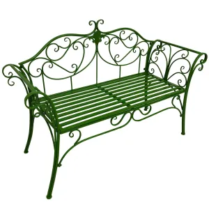 Záhradná lavička ETELIA Tempo Kondela Zelená #3212707